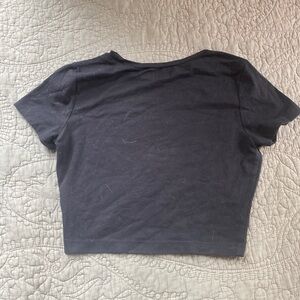 Black crop top